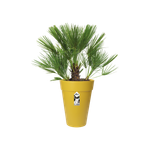 loft urban round high 35cm ochre